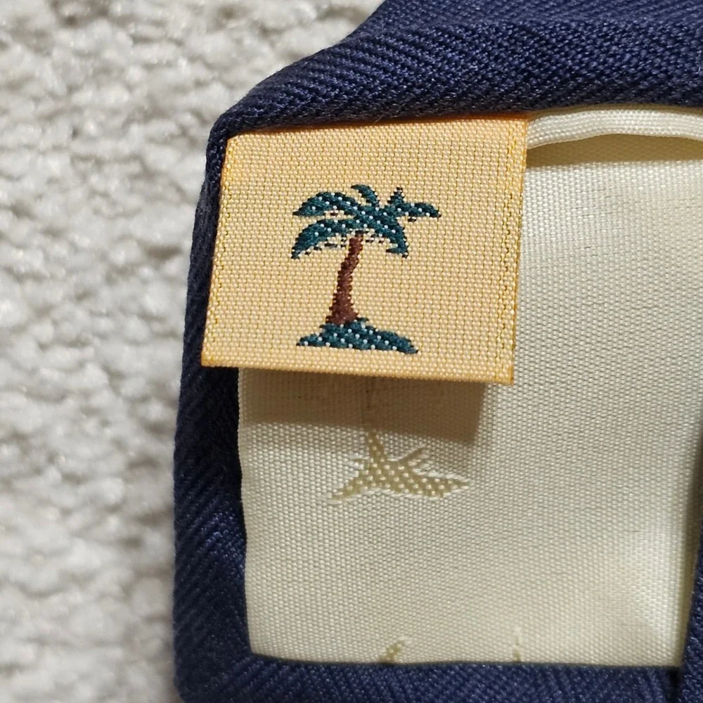 Tommy Bahama Mens Navy Silk Mermaid 